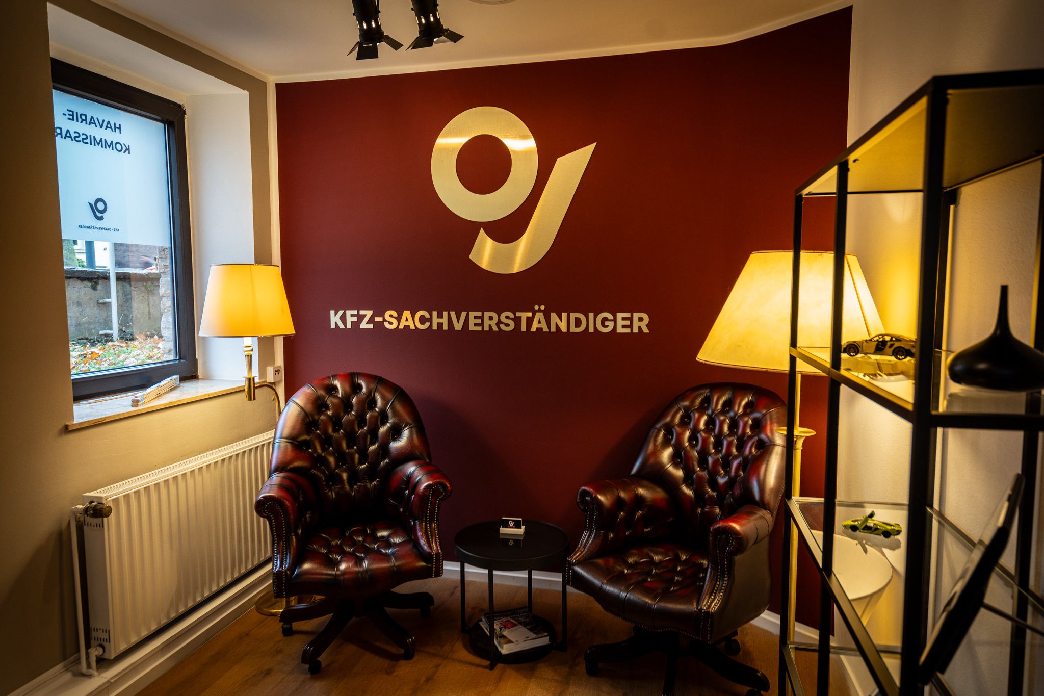 Empfangsbereich des OJ Kfz-Sachverständigenbüros